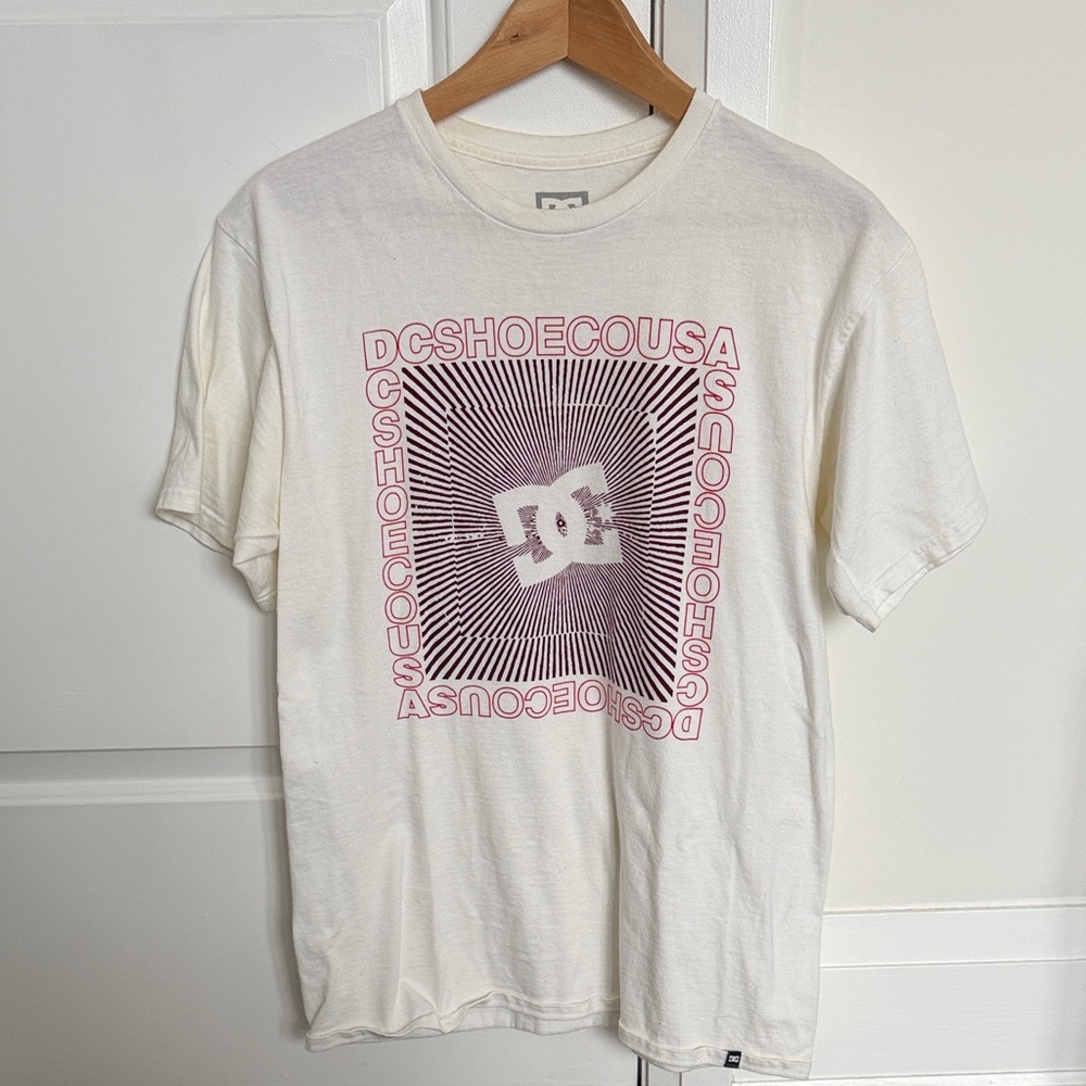 DC Men's White Graphic Tee